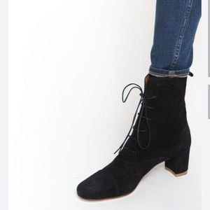 BY FAR Lada ankle boots black suede NEW size EUR 38 or US 8
